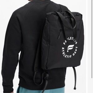 Fabletics The Commuter BackPack black, zippered pockets, adjust. straps, NWT